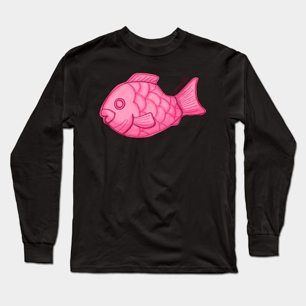 Taiyaki in PINK Long Sleeve T-Shirt by Snacks At 3